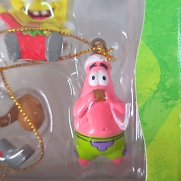 Vintage 2003 Y2K SpongeBob SquarePants Kurt S. Adler Mini Ornament Set of Four - Picture 5 of 11